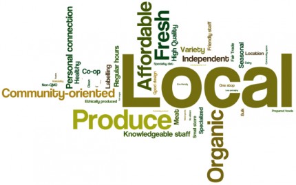 Mustard Seed Coop sourcing priorities word cloud
