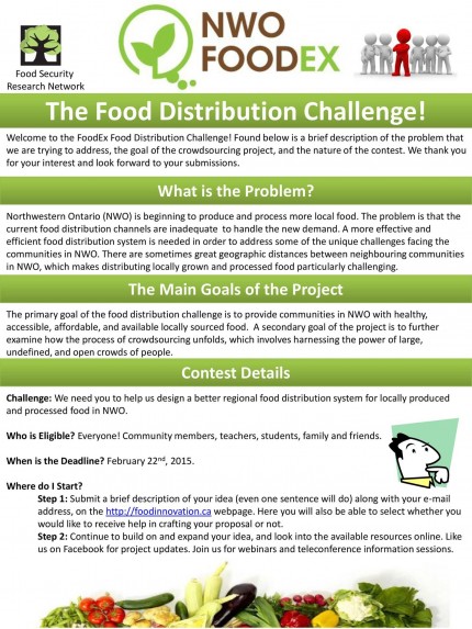 Food Distribution Contest - 1 of 2 Information Poster