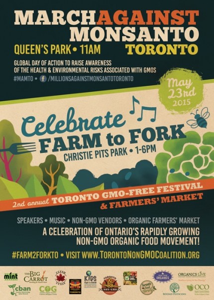 Toronto GMO free festival 2015 poster