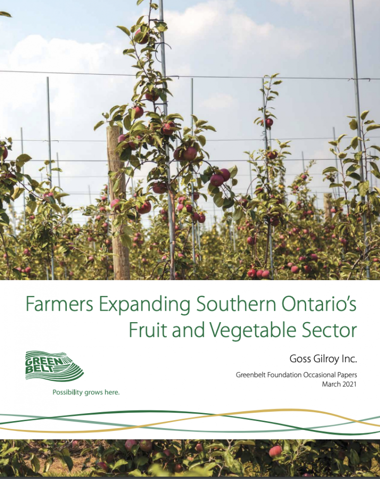 Greenbelt Foundation case studies Farmers Expanding Southern Ontario’s